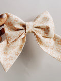 Floral boho sailor bow for pets, matching bow for pet parents and pet, dog matching bow