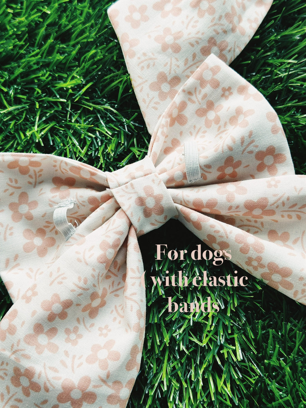 Floral boho sailor bow for pets, matching bow for pet parents and pet, dog matching bow