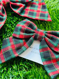 Tartan Plaid Sailor Bow for large or small dogs , match with your dog bow