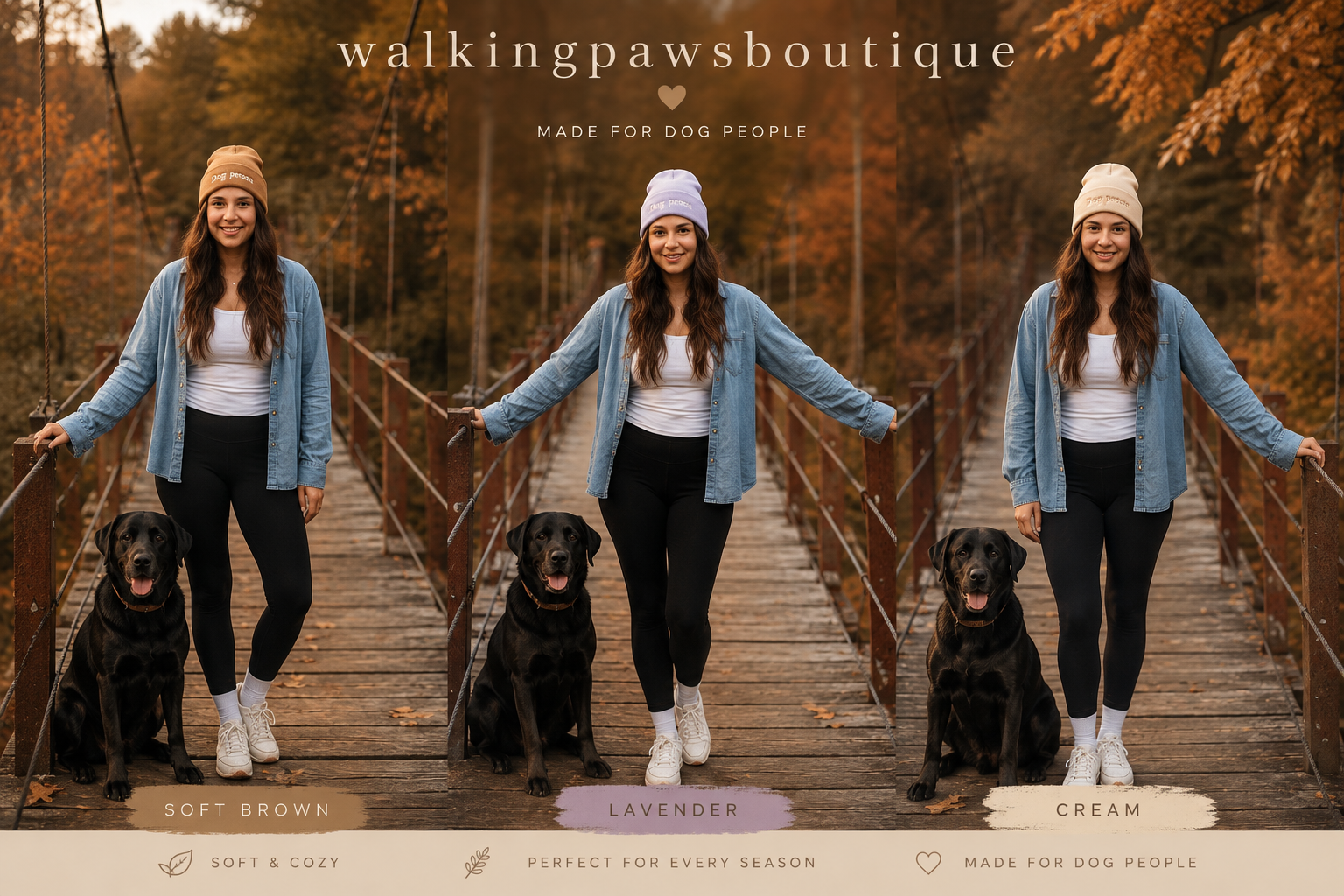 Dog Mom Beanie | Dog Person Beanie | Embroidered Dog Lover Hat | Cozy Cuffed Winter Beanie | Dog Mom Gift | Dog Lover Gift