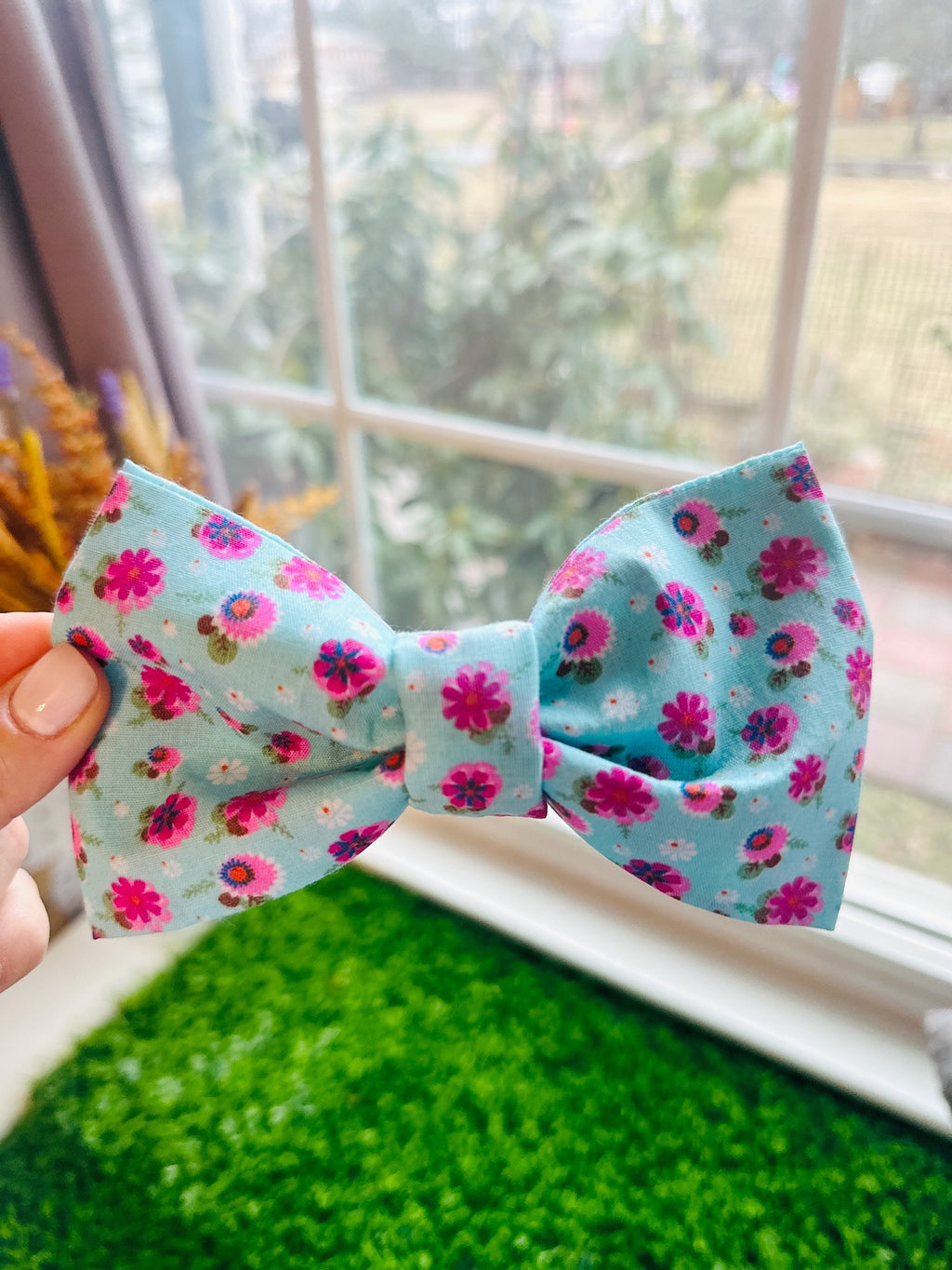 cherry blossom sailor bow and bow for dogs, adjustable to any size collar