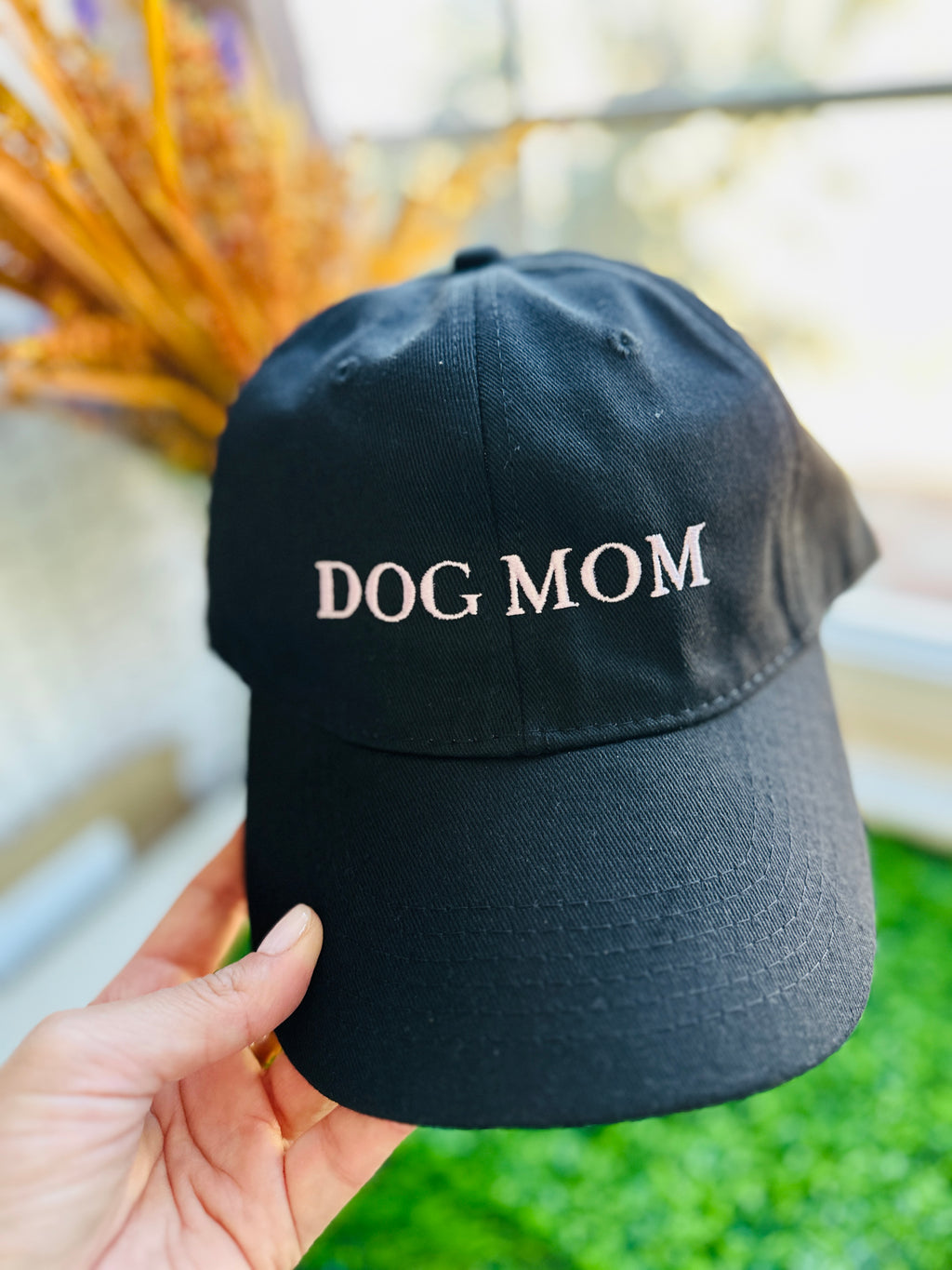 Lavender Dog mom baseball hat