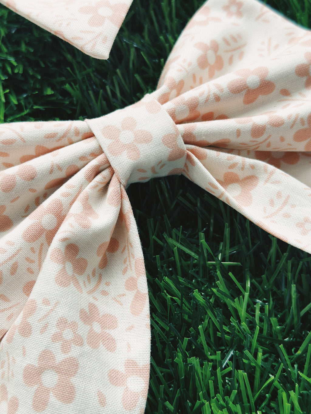 Floral boho sailor bow for pets, matching bow for pet parents and pet, dog matching bow