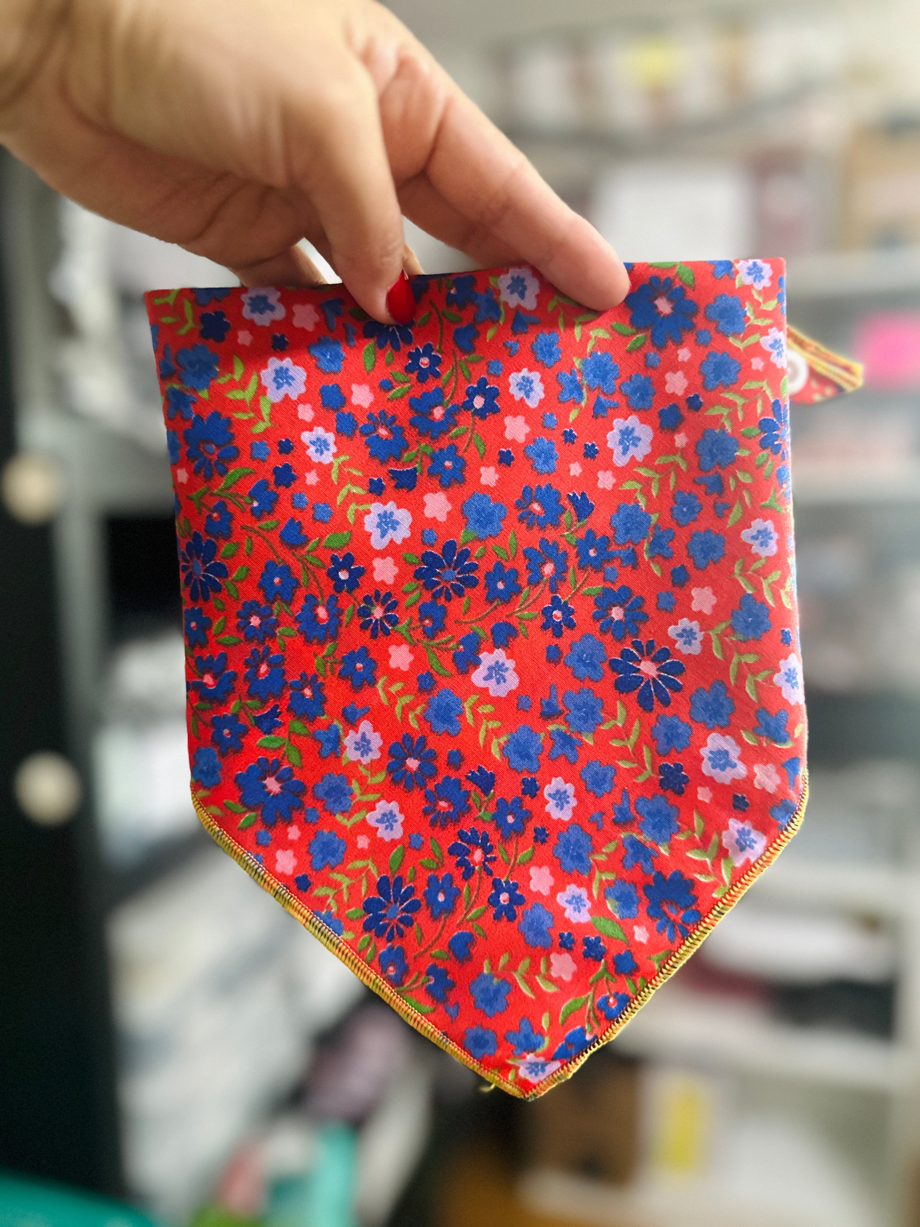 spring flower dog bandana