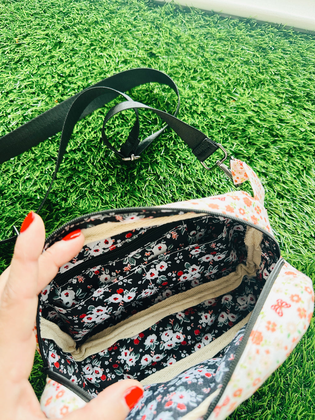 Bloom flower belly bag, bum bag botanical chic , belt bag floral