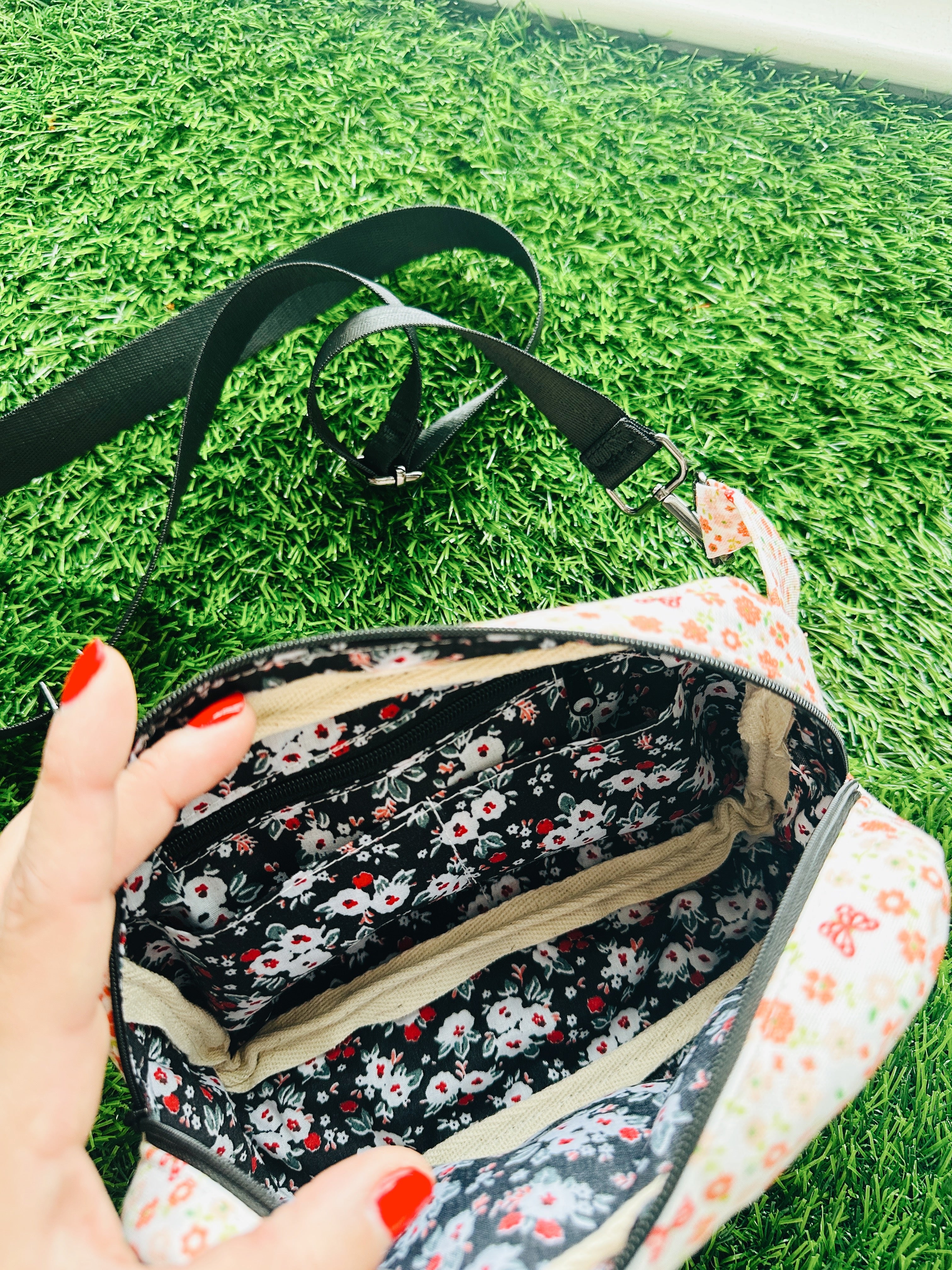 Bloom flower belly bag, bum bag botanical chic , belt bag floral