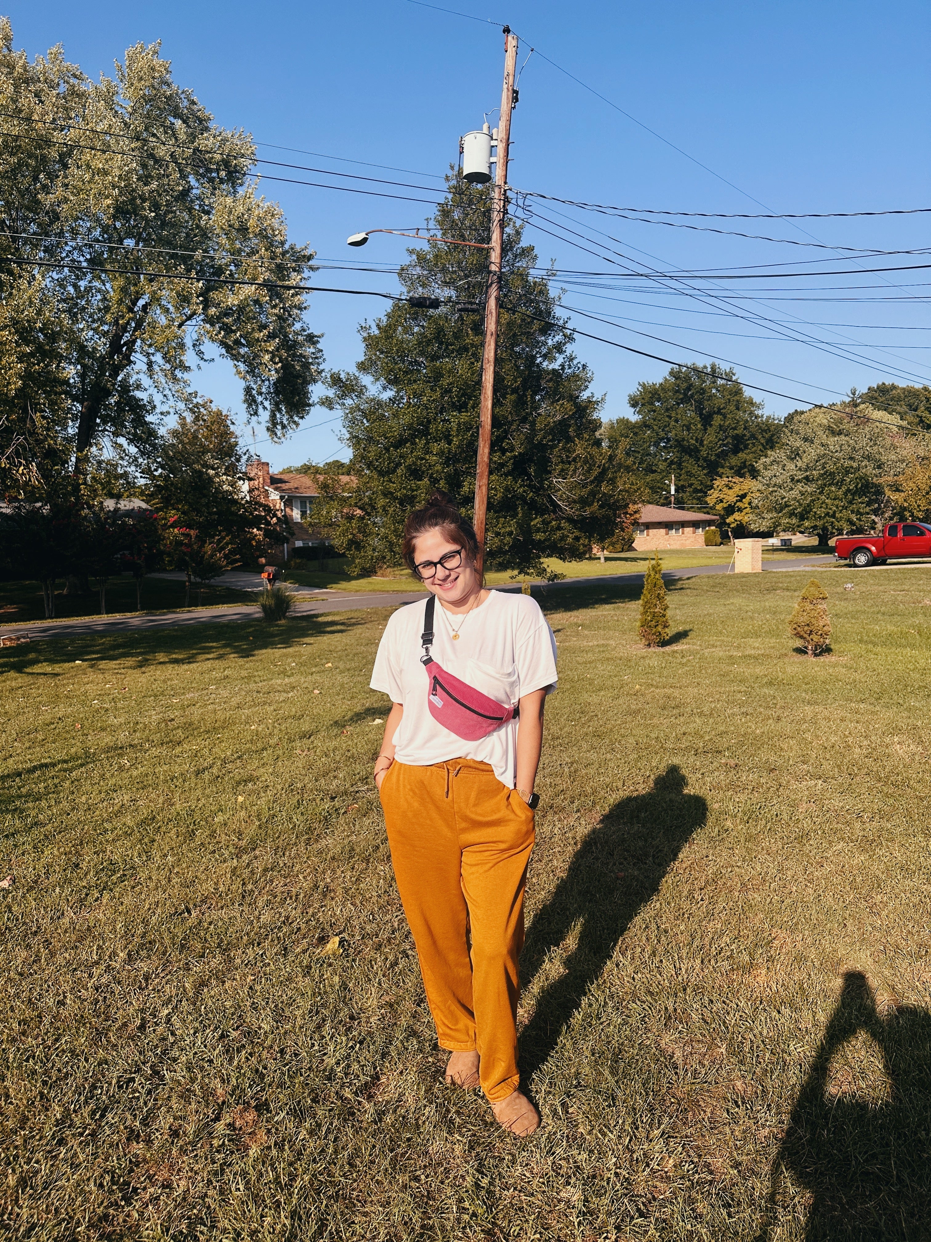 soft cherry pink corduroy fanny pack, sling bag crossbody, boho chic trending bag