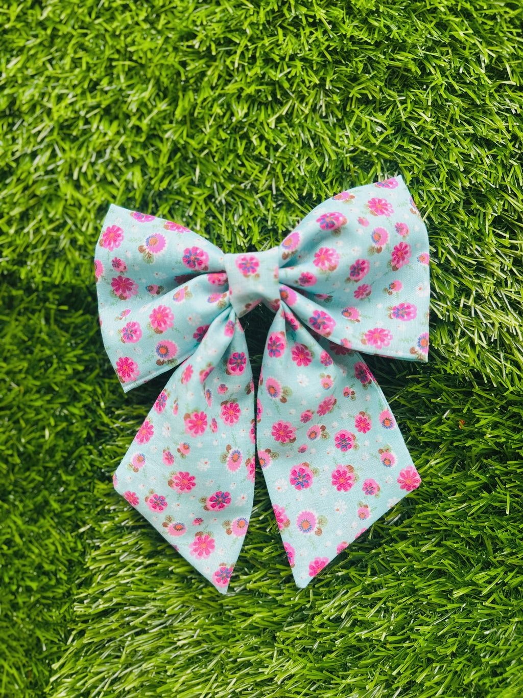 cherry blossom sailor bow and bow for dogs, adjustable to any size collar