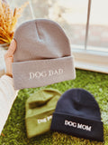 dog dad soft grey beanie