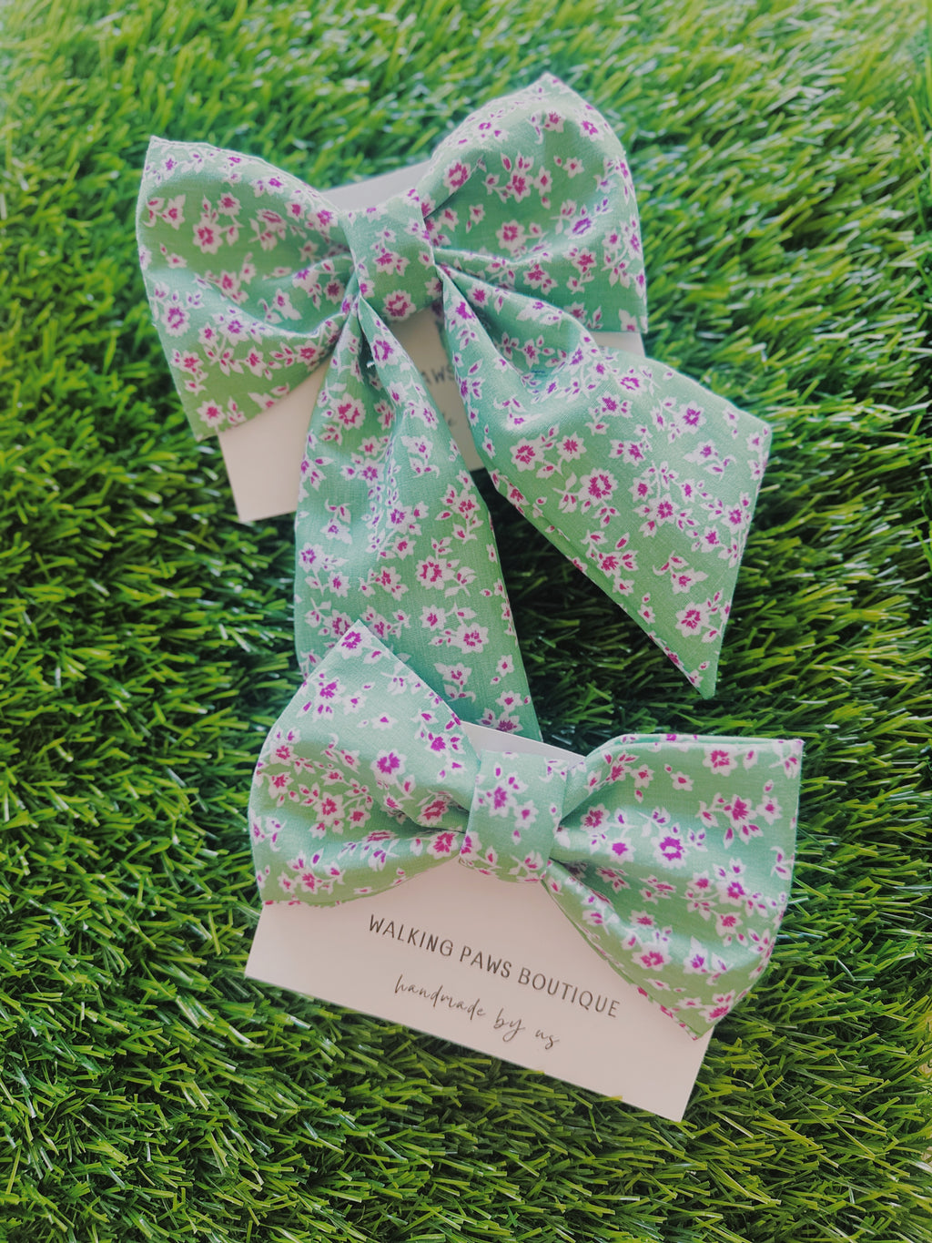floral meadow spring bow for dogs