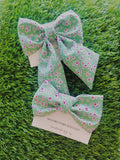 floral meadow spring bow for dogs