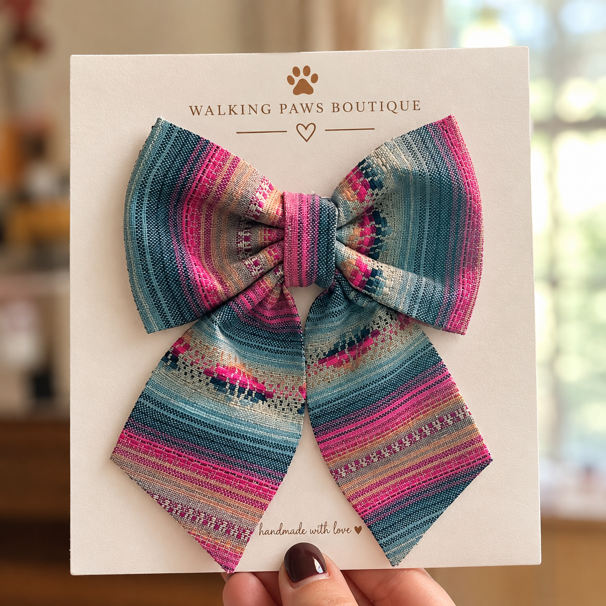 Argentine Wool Blend Attachable Dog Bow