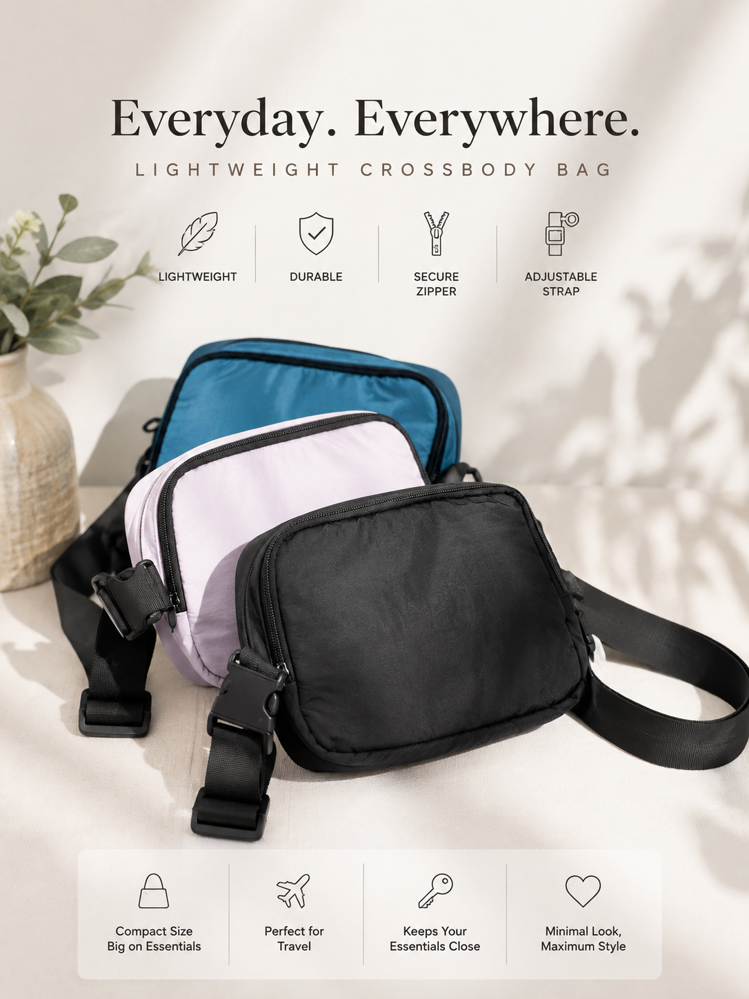 dog walking fanny pack with built in poop dispenser, dog walking belt bag
