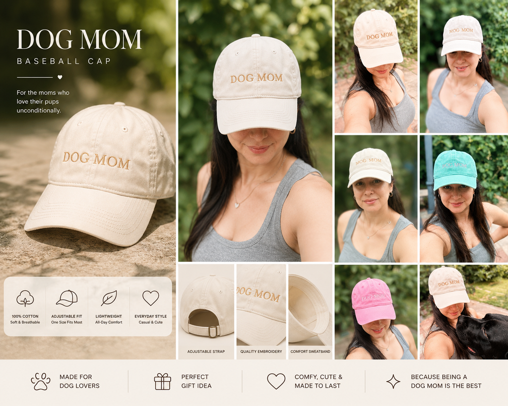 Dog mom baseball hat