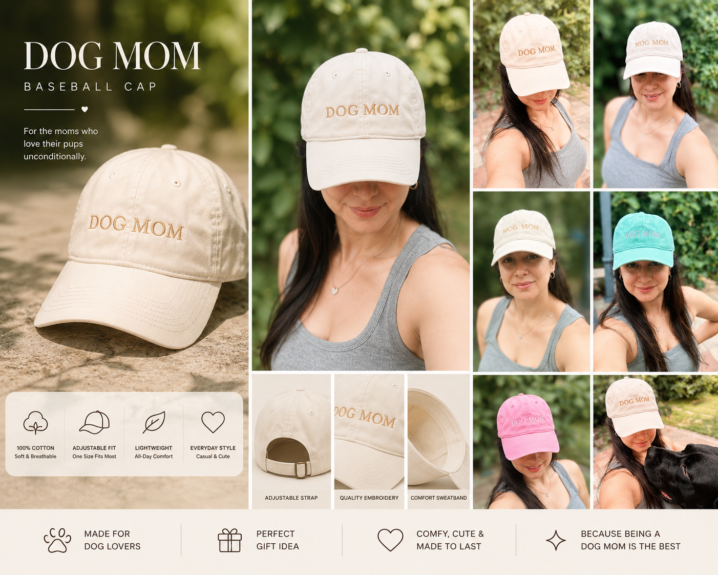 Dog mom baseball hat