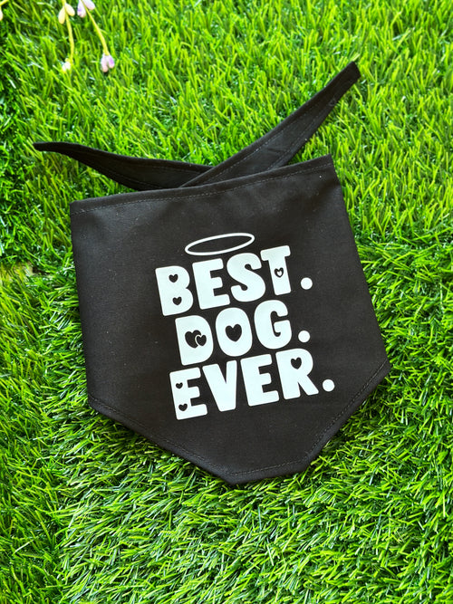 Best Dog Ever Dog Bandana Tie On