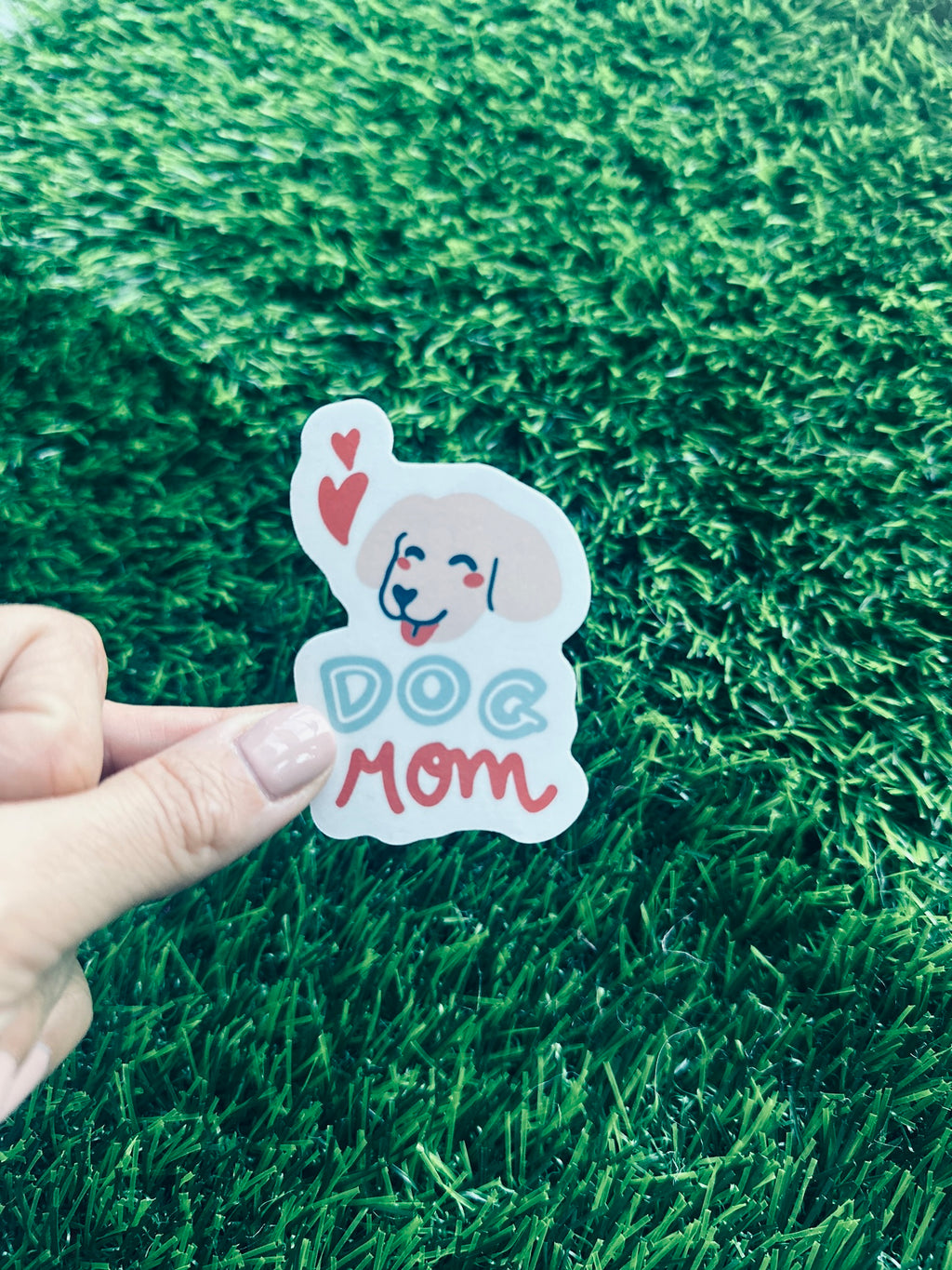 dog mom waterproof vinyl sticker