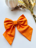 Peach sailor bow for dogs, orange bow for ladies, match with your dog accessories