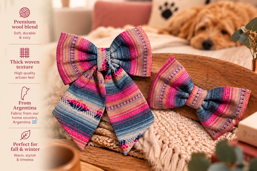 Argentine Wool Blend Attachable Dog Bow