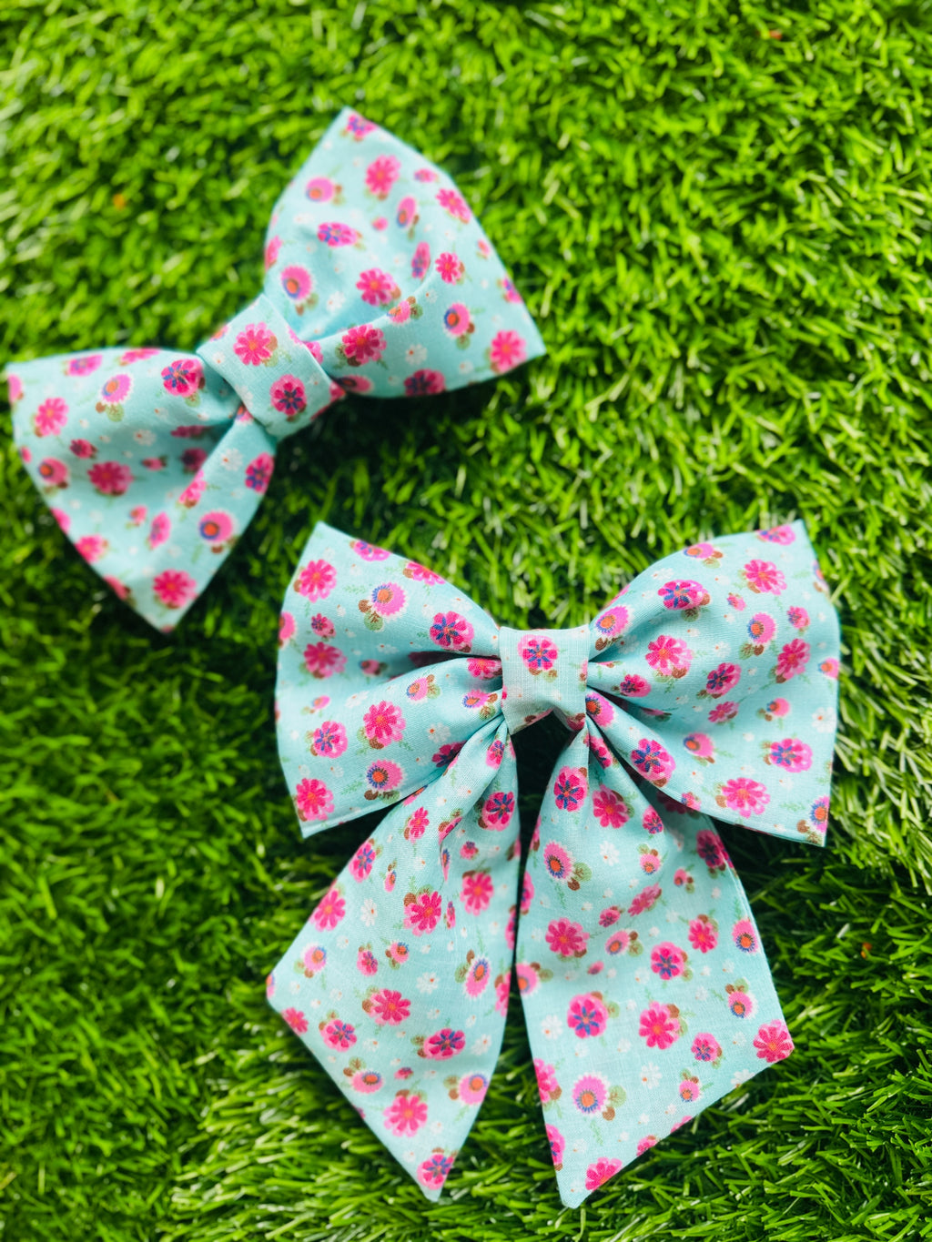 cherry blossom sailor bow and bow for dogs, adjustable to any size collar