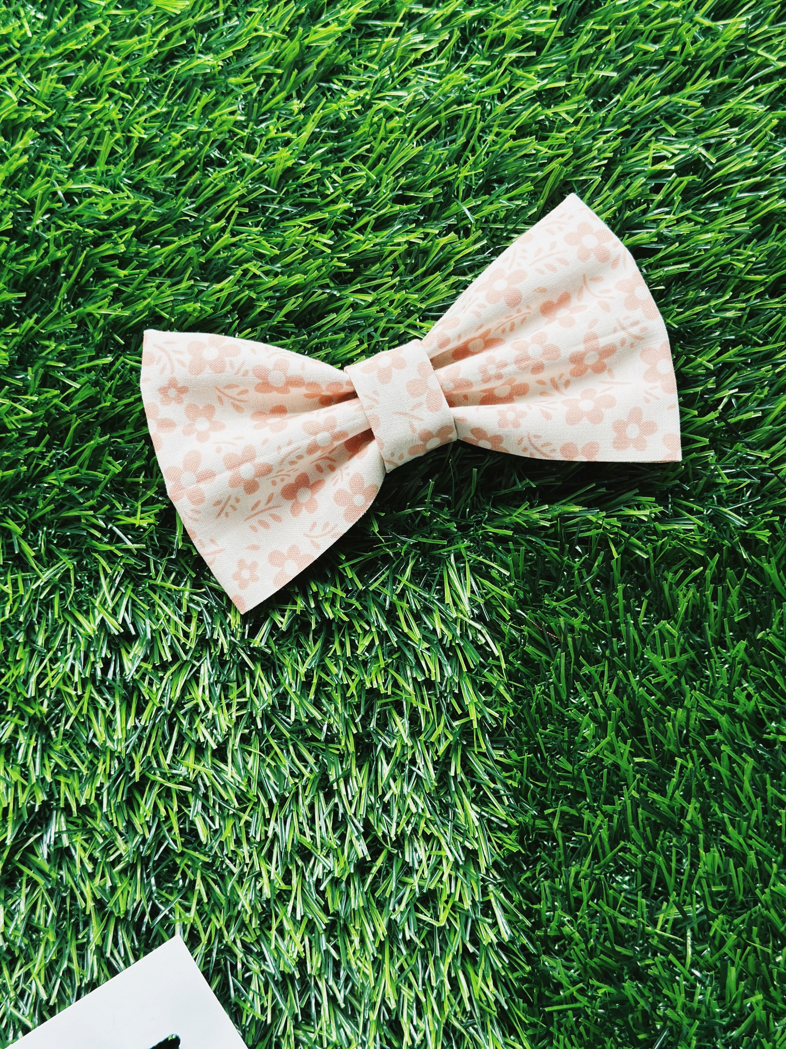 Flower soft mauve bowtie