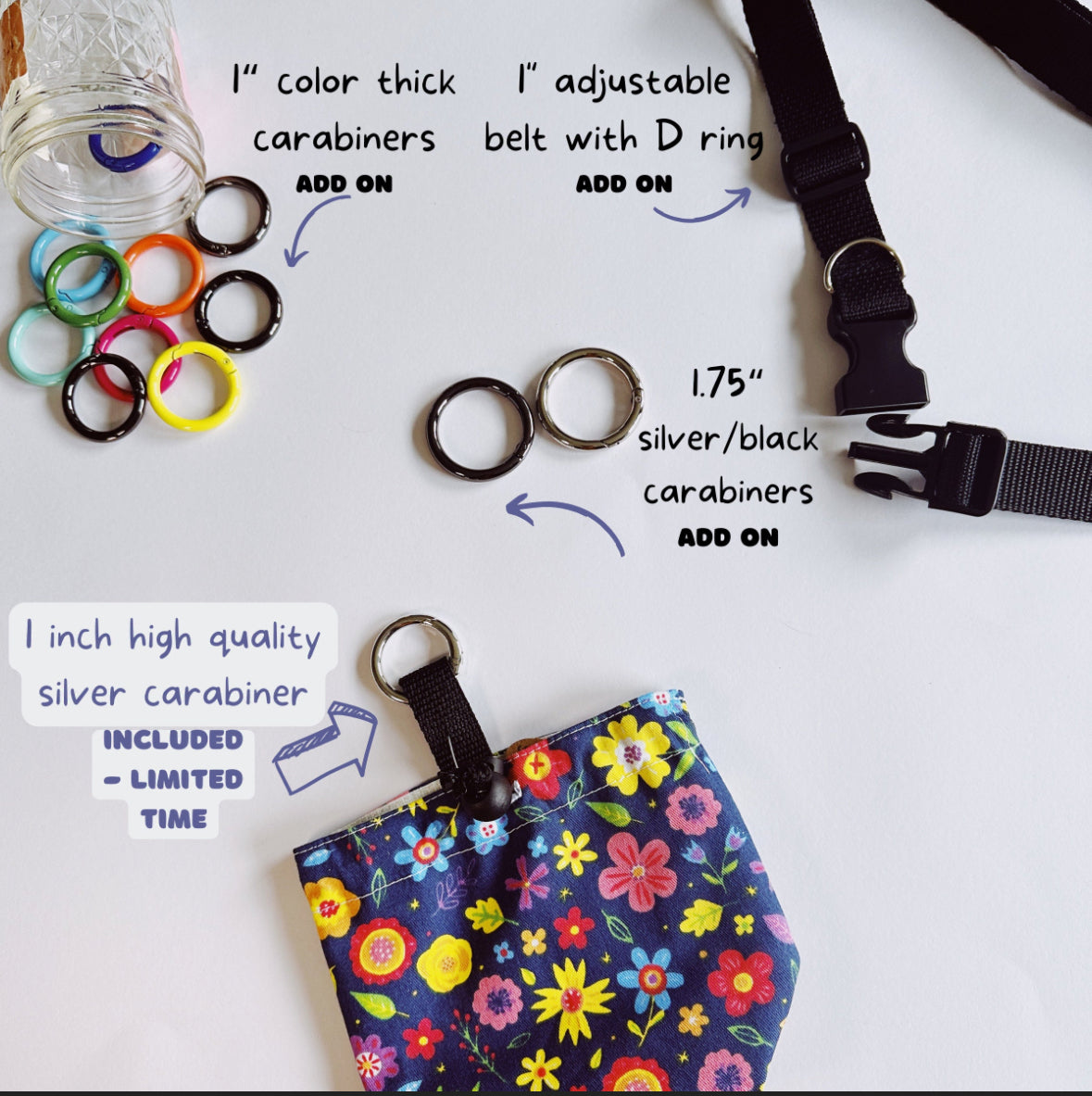 Dog treat holder bag for dog training, puppy school pouch, dog obedience treat holder