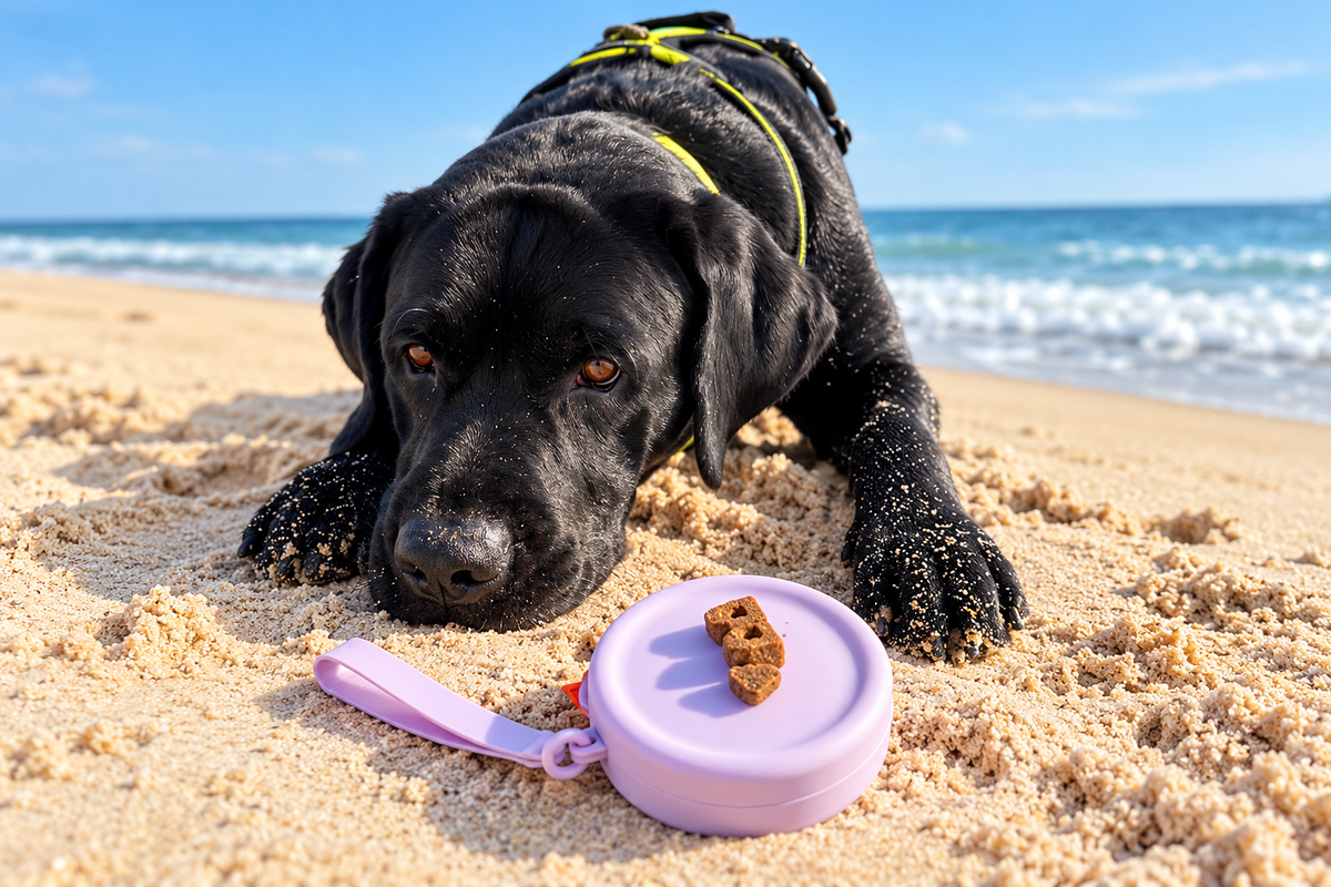 Silicone Dog Treat Pouch – Waterproof Training & Walking Treat Bag