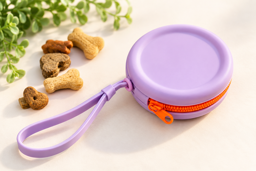 Silicone Dog Treat Pouch – Waterproof Training & Walking Treat Bag