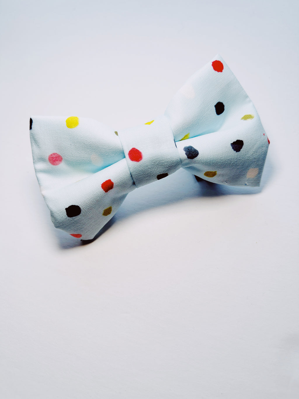birthday pet bow tie adjustable , confetti attachable slide on bowtie for cats and dogs