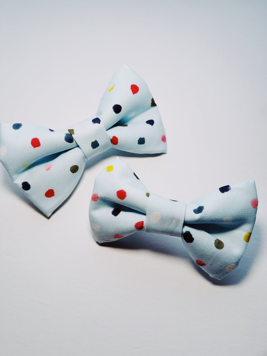 birthday pet bow tie adjustable , confetti attachable slide on bowtie for cats and dogs