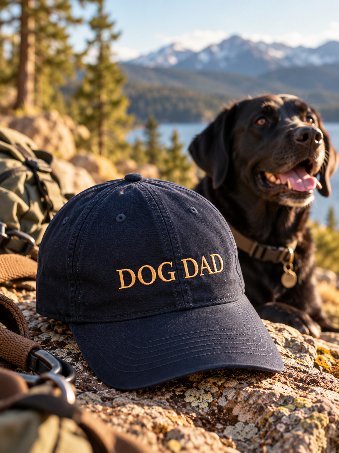 dog dad baseball cap hat