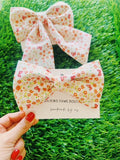 floral spring bow for dogs