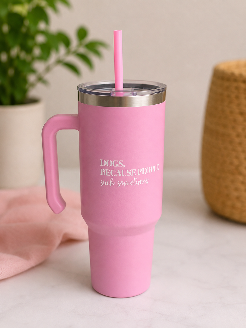 Dogs because people suck sometimes Sticker | Waterproof Cup Tumbler Transfer | DIY Drinkware UV STF PERMANENT STICKER (Copy) (Copy)