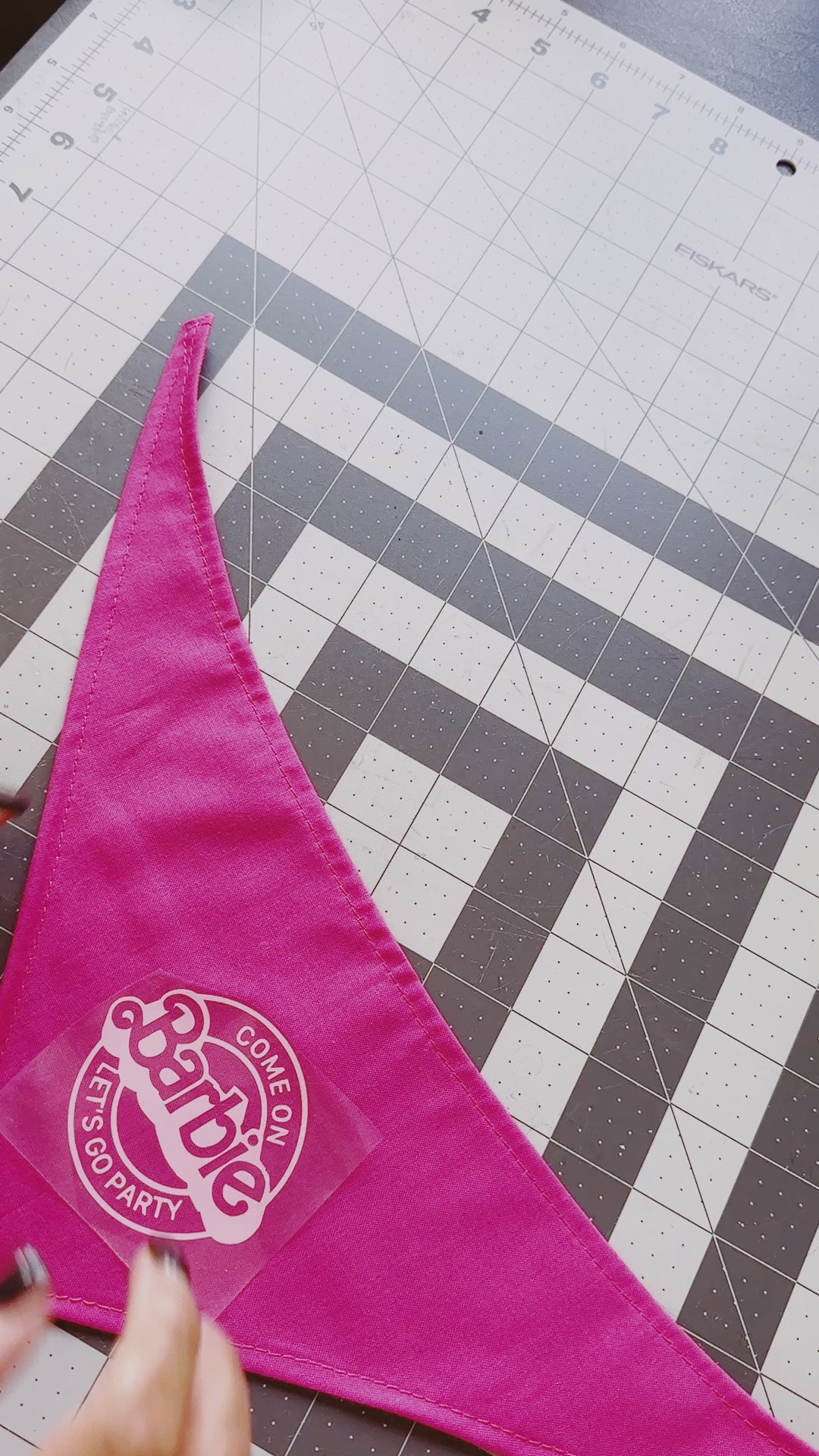 come on Ken let's go party skyblue bandana for dog or cat, tie on pet bandana, triangular