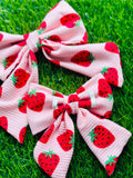 Strawberry Sailor DOG and Human bow