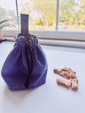 Denim blue dog treat pouch