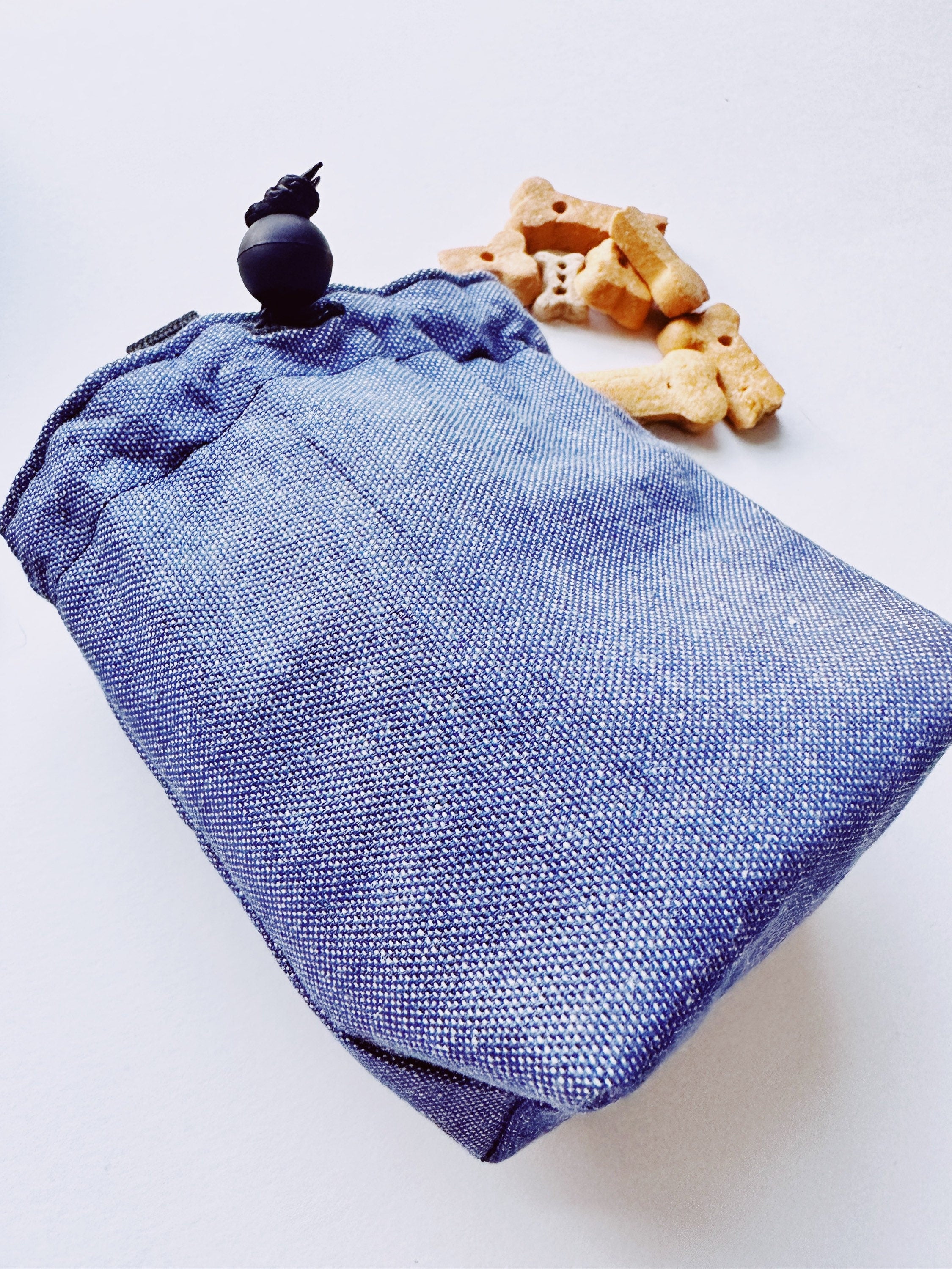 Blue treat pouch