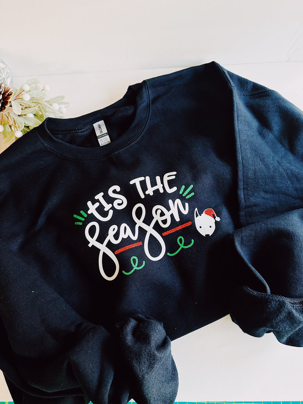 Tis the season dog lover sweatshirt, winter trending dog lover crew sweater, dog oversized cotton crew